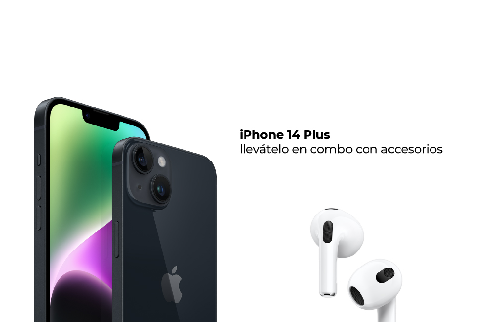 iPhone 14 Plus llevátelo en combo con accesorios