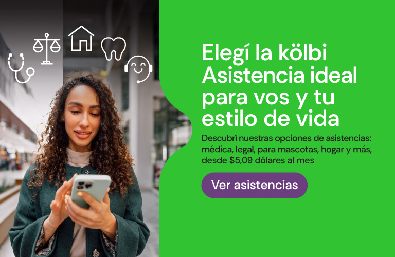 Elegí la kölbi Asistencia ideal para vos y tu estilo de vida
