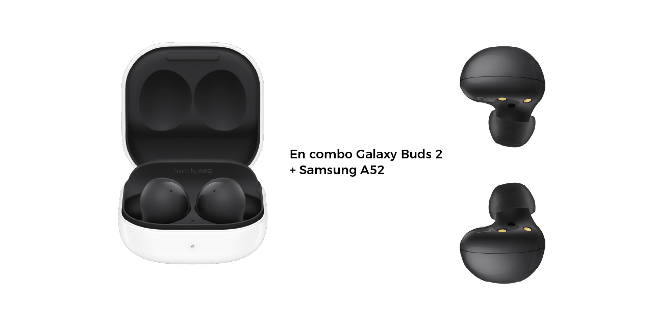 En combo Galaxy Buds 2 + Samsung A52