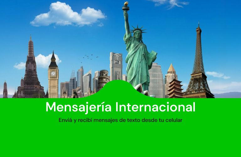 Mensajería Internacional, envía y recibí mensajes de texto desde tu celular