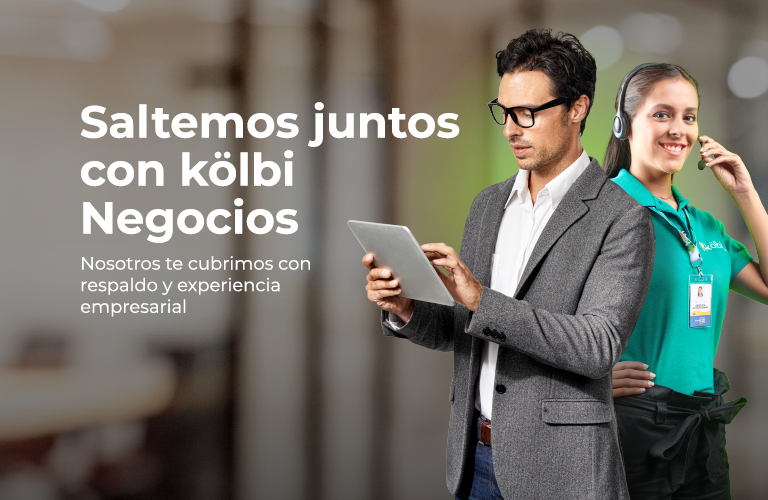 Saltemos juntos, nosotros te cubrimos con kölbi Negocios
