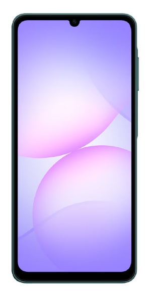 Samsung Galaxy A07 vista frontal