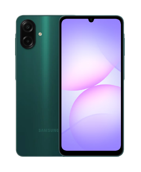 Samsung Galaxy A07 vista frontal y trasera