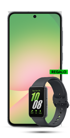 Samsung Galaxy A26 5G vista frontal + regalía