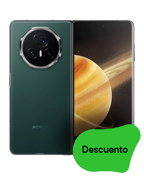 HONOR Magic V3 vista frontal y trasera con regalos