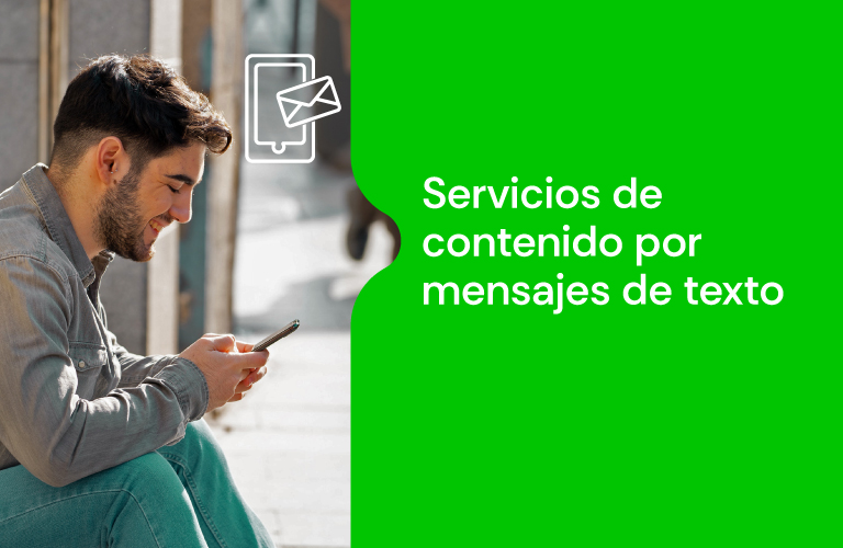 Servicios de contenido por mensajes de texto