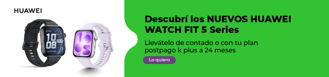 Descubrí los nuevos Huawei Watch Fit 5 series