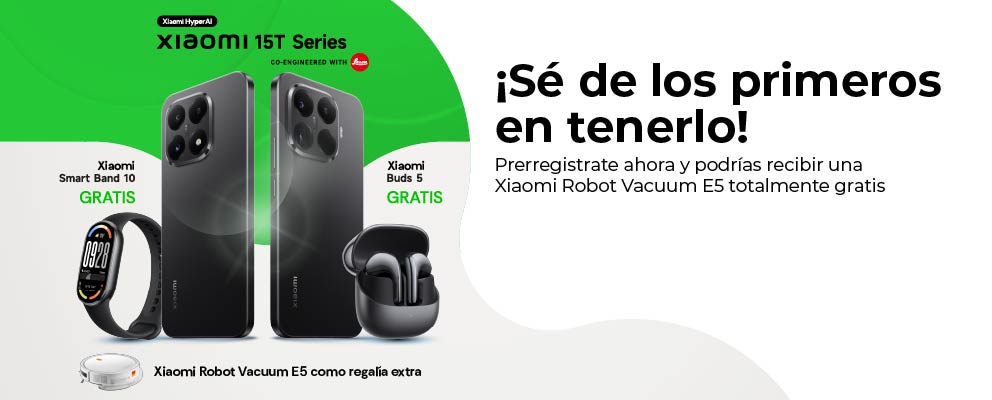 Xiaomi 15T y 15T Pro: Prerregistrate ahora y podrías recibir una Xiaomi Vacuum E5 totalmente gratis