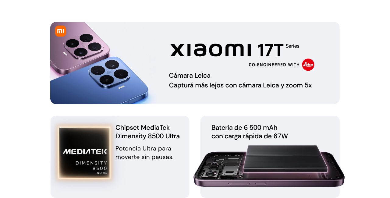 Xiaomi 17T con cámara Leica 
