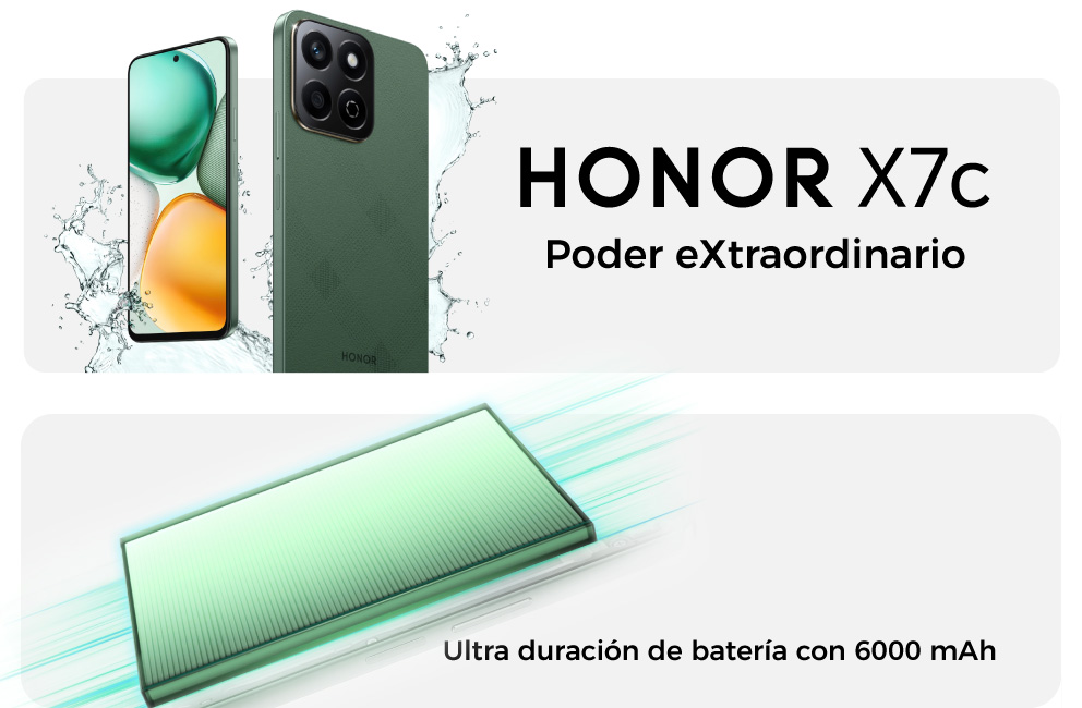 HONOR X7c Ultra duración de batería con 5200 mAh