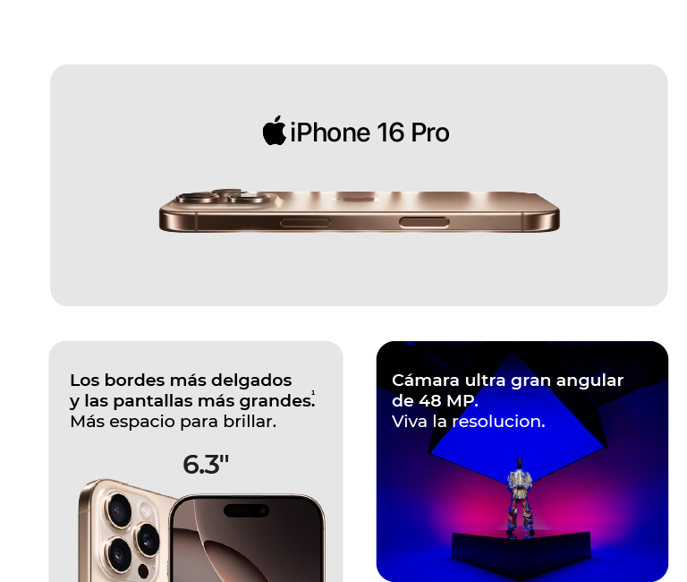 iPhone 16 Pro con los bordes más delgados y las pantallas más grandes