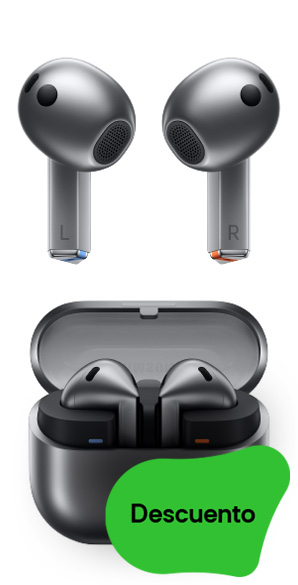 Samsung Galaxy Buds 3 vista frontal