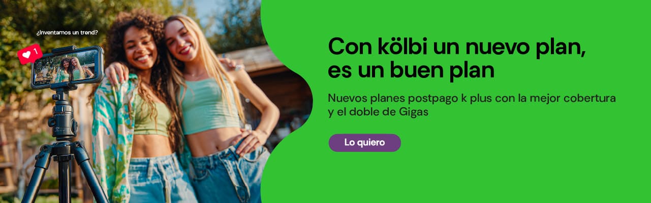 Nuevos planes postpago k plus con la mejor cobertura y el doble de Gigas
