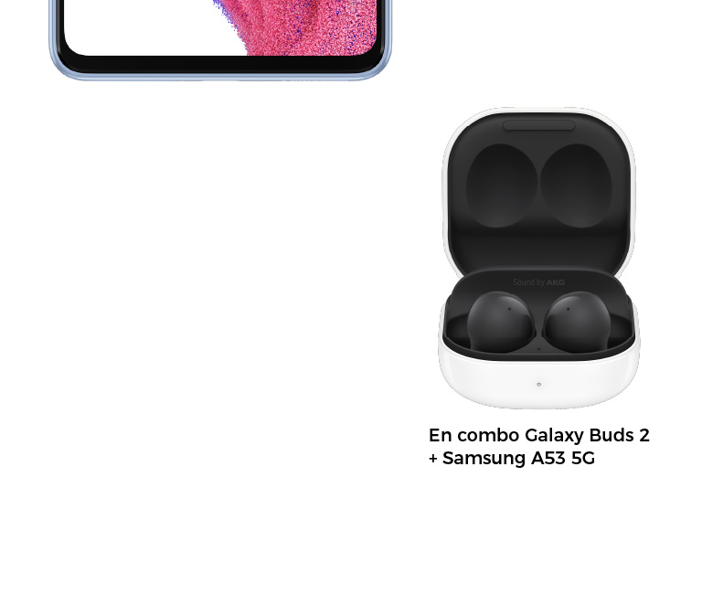 En combo Galaxy Buds 2 + Samsung A53 5G