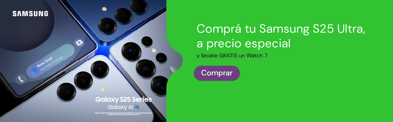 Serie Samsung Galaxy S25: llevate el tuyo con tu plan Ultra k2 + regalías a 24 meses