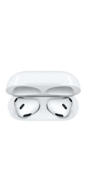 Apple AirPods (tercera generación) vista desde arriba