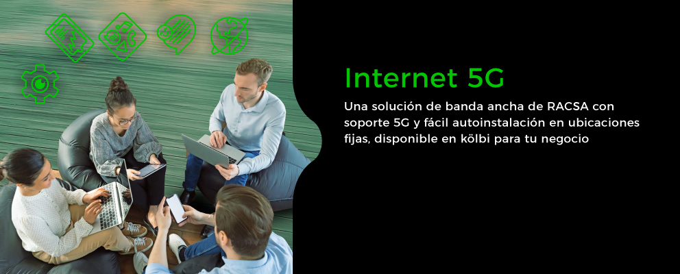 Internet 5G. Una solución de banda ancha de RACSA, disponible en kölbi