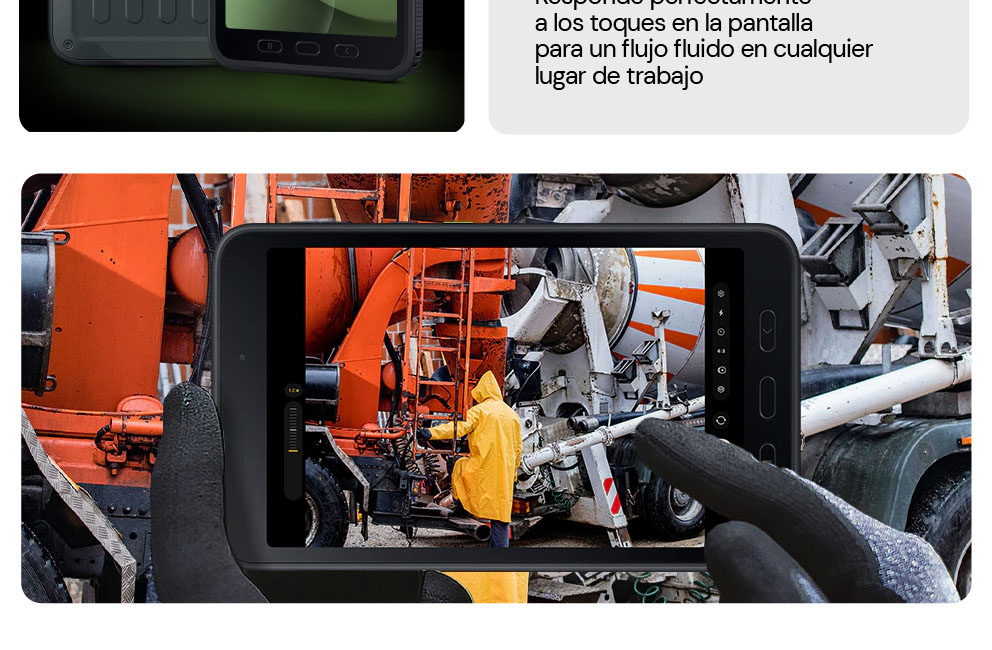 Pantalla táctil para un flujo fluido en cualquier lugar de trabajo