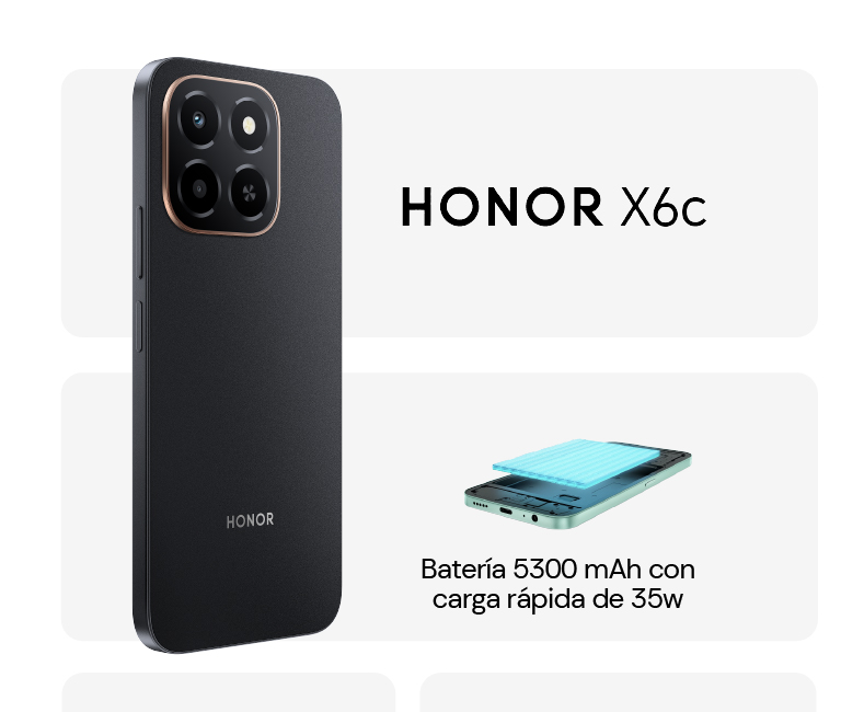 HONOR X6c resistente a caídas y al agua