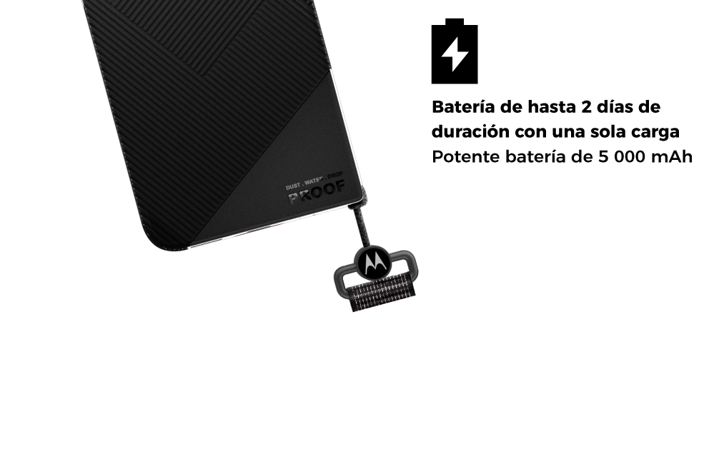 Batería de hasta 2 días de duración con una sola carga