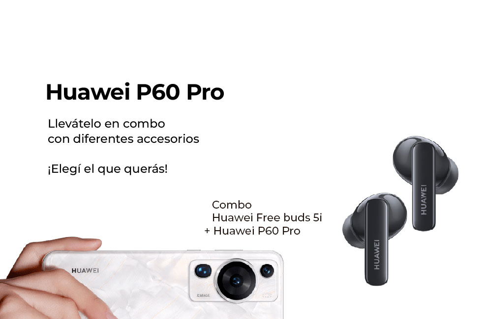 Combo Huawei FreeBuds 5i + Huawei P60 Pro