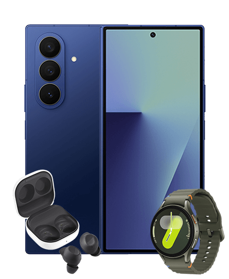 Samsung Z FOLD7 vista frontal y trasera promo