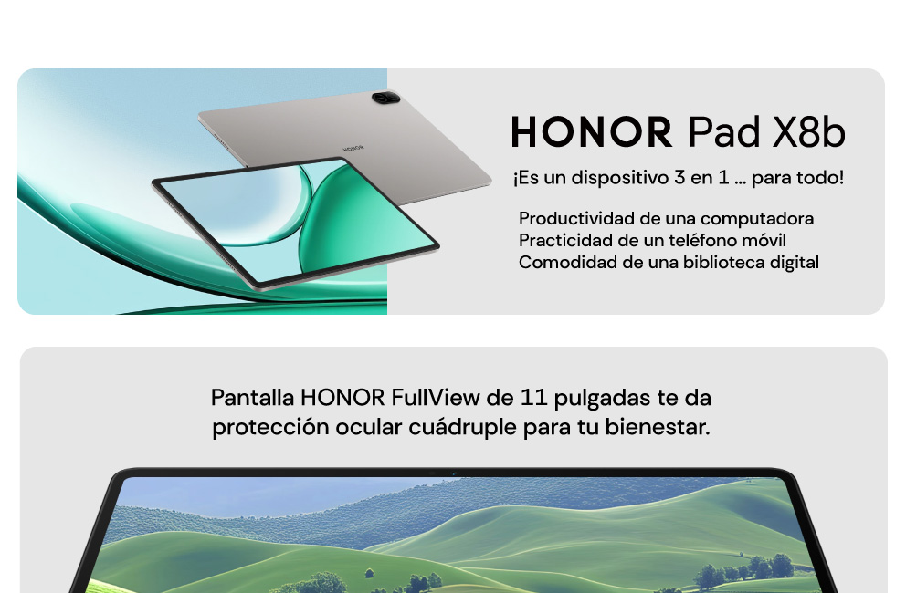 Honor Pad X8b &iexcl;Es un dispositivo 3 en 1&hellip; para todo!