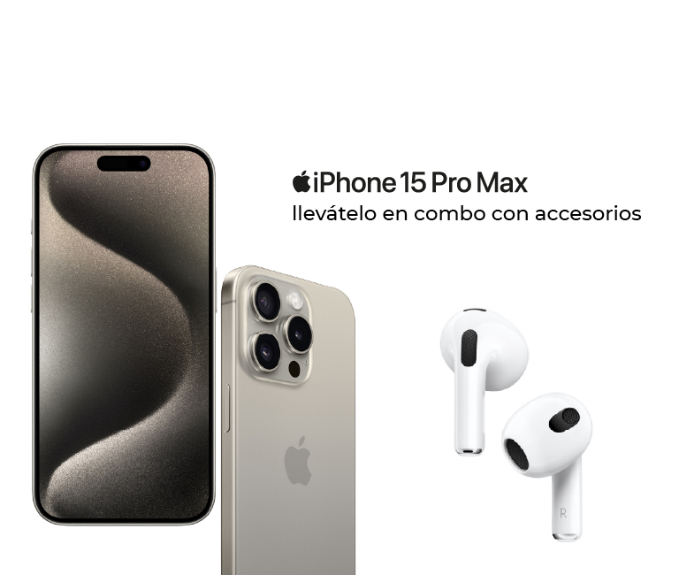 iPhone 15 Pro Max Titanio. Tan resistente y ligero. Tan Pro con su nuevo chip A17