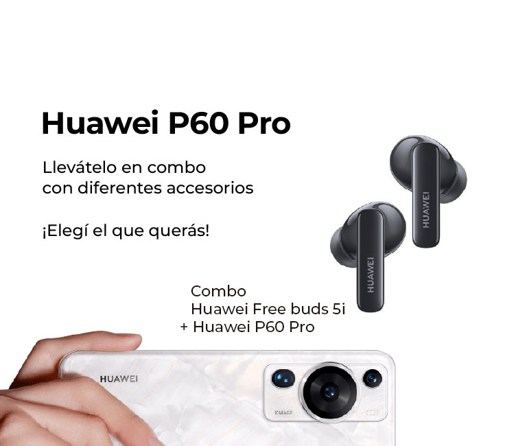 Combo Huawei FreeBuds 5i + Huawei P60 Pro