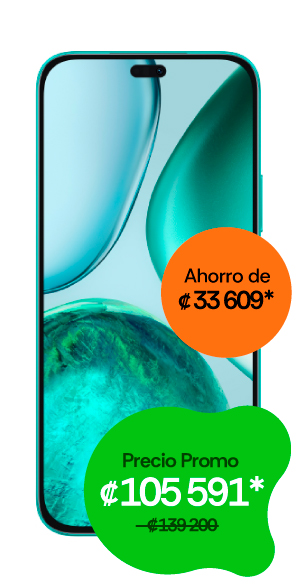 HONOR X8c vista frontal con regalo