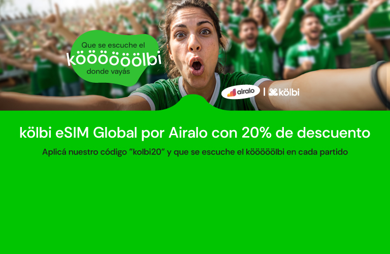 kölbi eSIm Global por Airalo con 20% de descuento