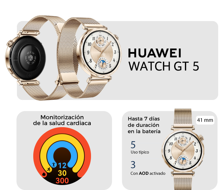 Huawei Watch GT 5: hasta 7 días de duración en la batería