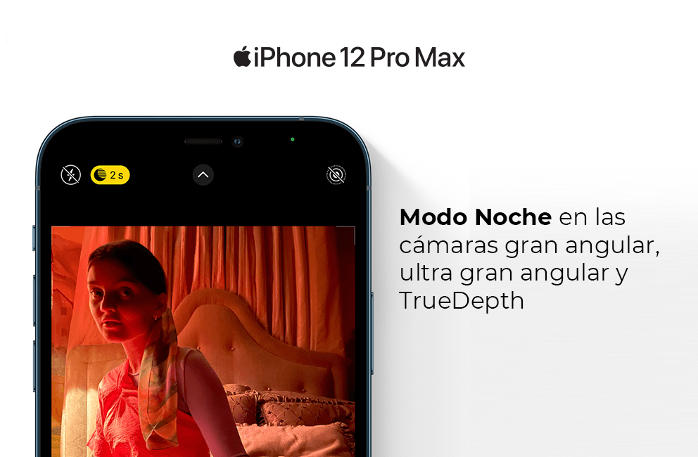 iPhone 12 Pro Max! Modo noche en las cámaras gran angular, ultra gran angular y TrueDepth