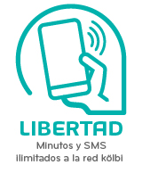 Libertad, Minutos y sms ilimitados a la red kölbi