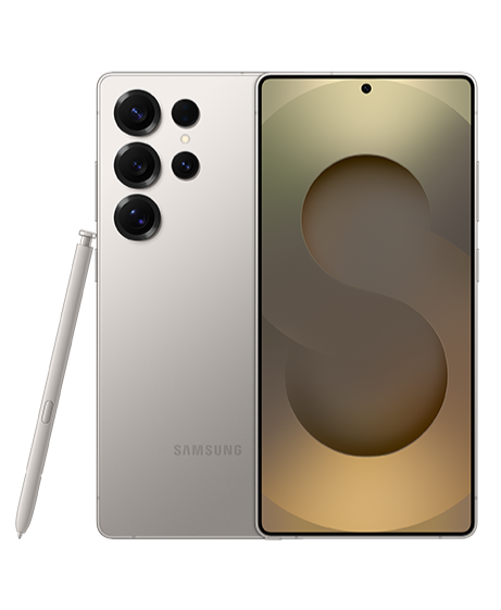 Galaxy S25 ultra vista frontal y trasera