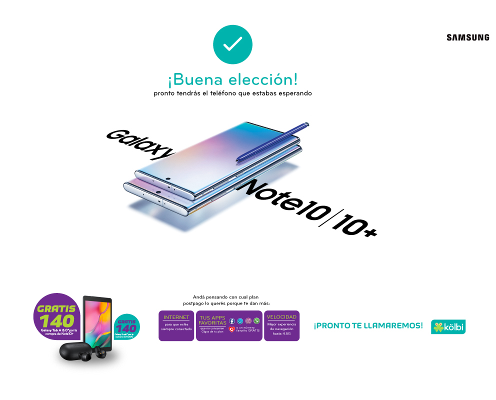 Buena elección, pronto tendrás el teléfono que estabas esperando