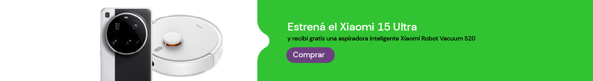 Estrená el Xiaomi 15 Ultra y recibí gratis aspiradora inteligente Xiaomi Robot Vacuum S20