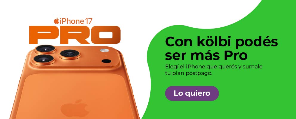 Con kölbi podés ser más pro, elegí el iPhone que querés y sumale tu plan postpago
