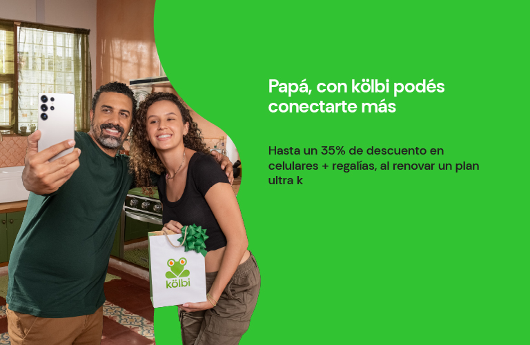 Papá con kölbi podés más
