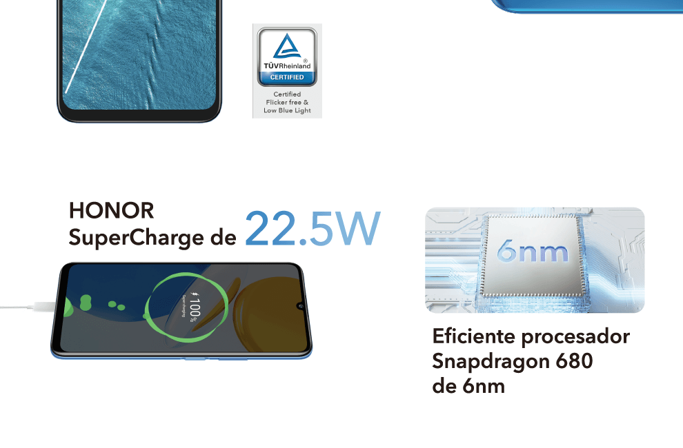 Super Charge de 22.5 W y procesador Snapdragon 680