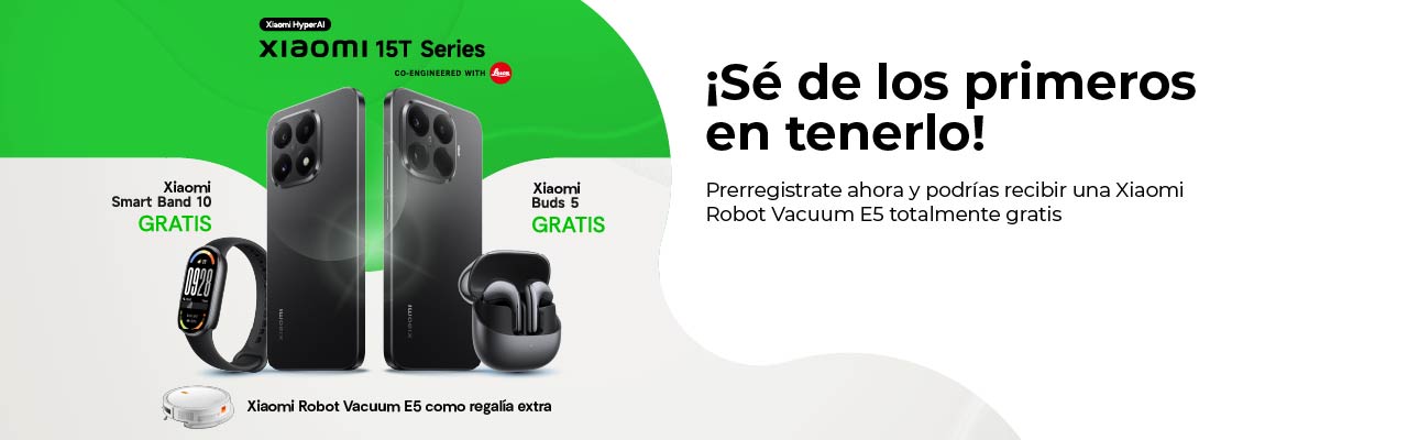 Xiaomi 15T y 15T Pro: Prerregistrate ahora y podrías recibir una Xiaomi Vacuum E5 totalmente gratis