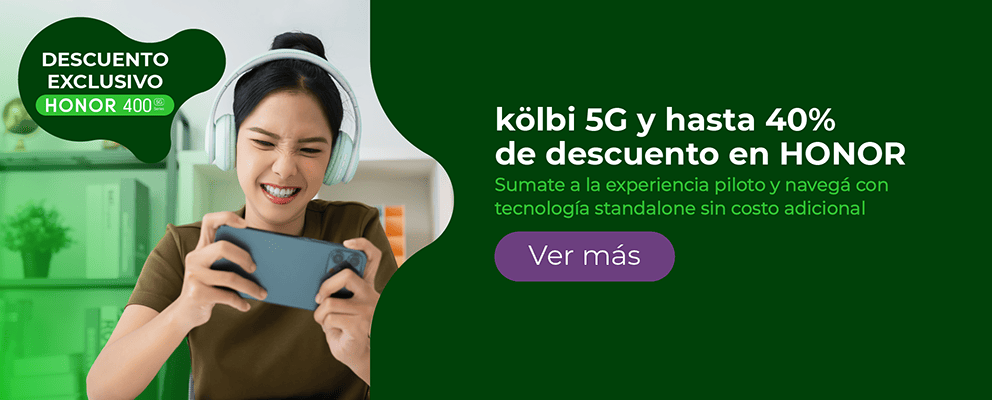 kölbi 5G y hasta 40% de descuento en HONOR 400 Series