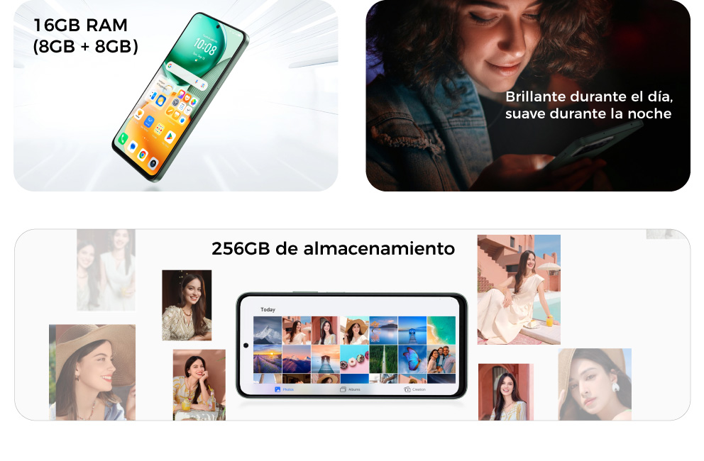 HONOR X7c 16GB RAM (8GB + 8GB) + 256GB de almacenamiento