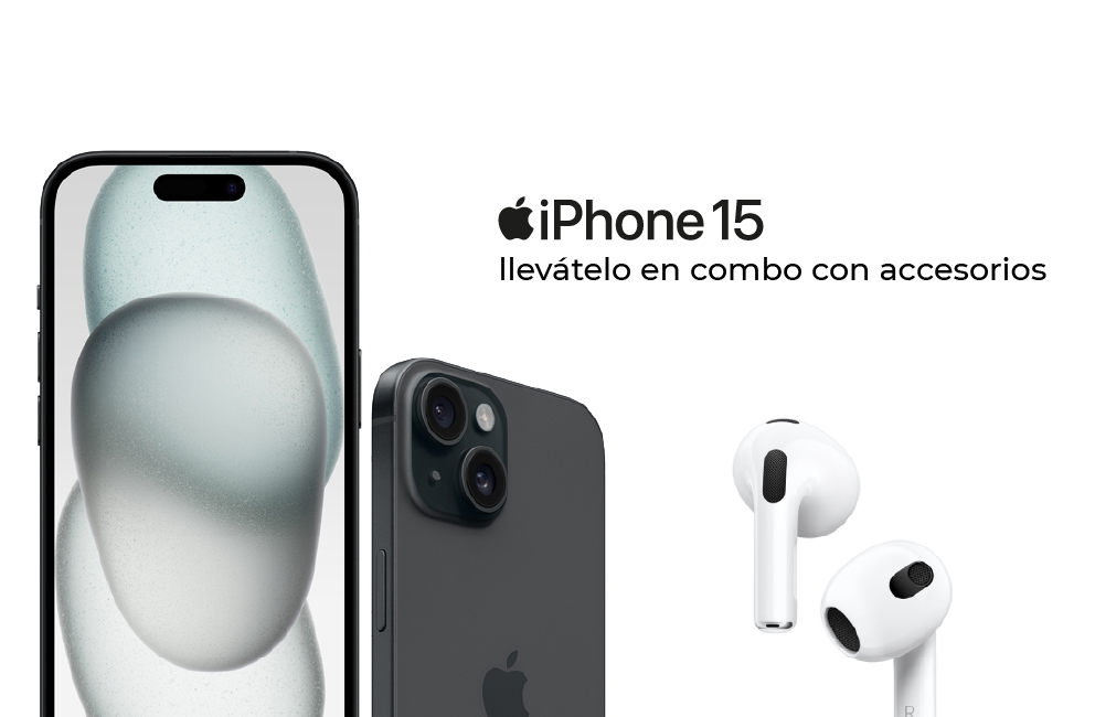 iPhone 15 con isla dinamica, arriba las notificaciones