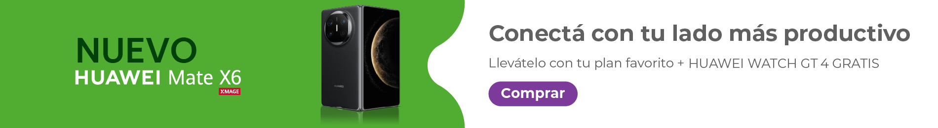 Nuevo Huawei Mate X6: llevátelo con tu plan favorito + Huawei Watch GT 4 gratis  