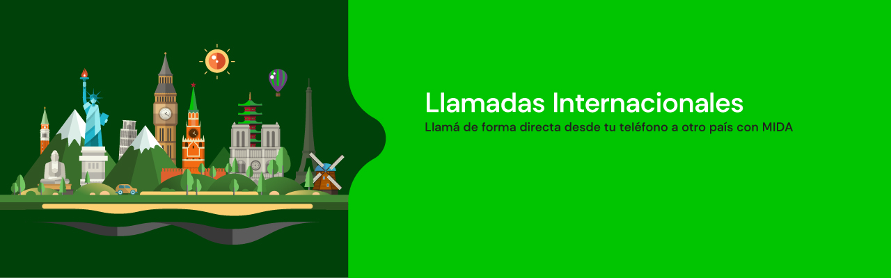 MIDA Prepago, llamá en forma directa desde tu teléfono a otro país