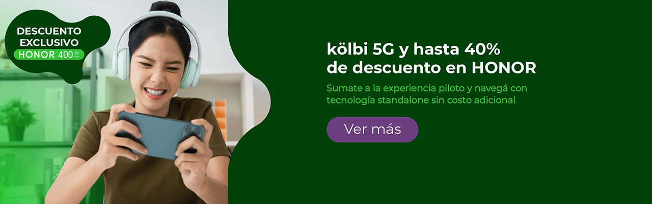 kölbi 5G y hasta 40% de descuento en HONOR 400 Series