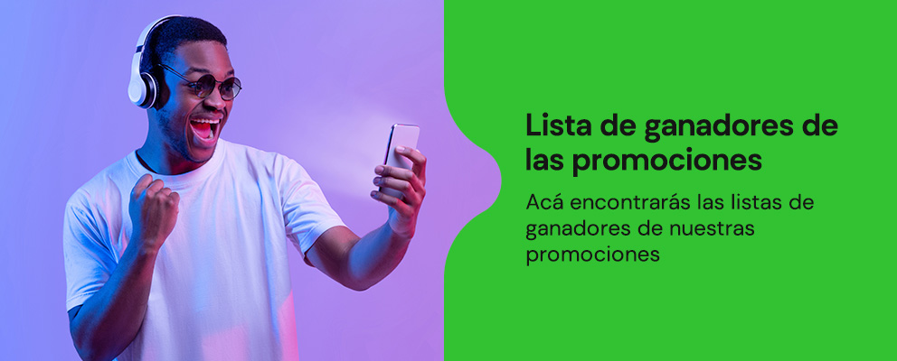 Lista de ganadores de las promociones kölbi