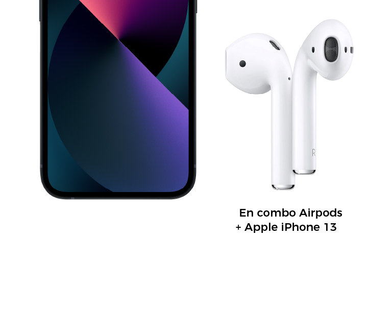  En combo Airpods + Apple iPhone 13 Mini