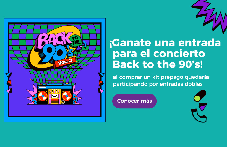 Ganate una entrada para el concierto Back to the 90's